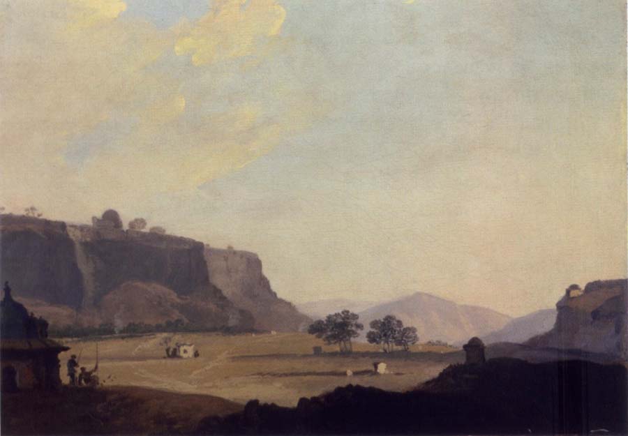 William Hodges A View of Part of the South Side of the Fort at Gwalior